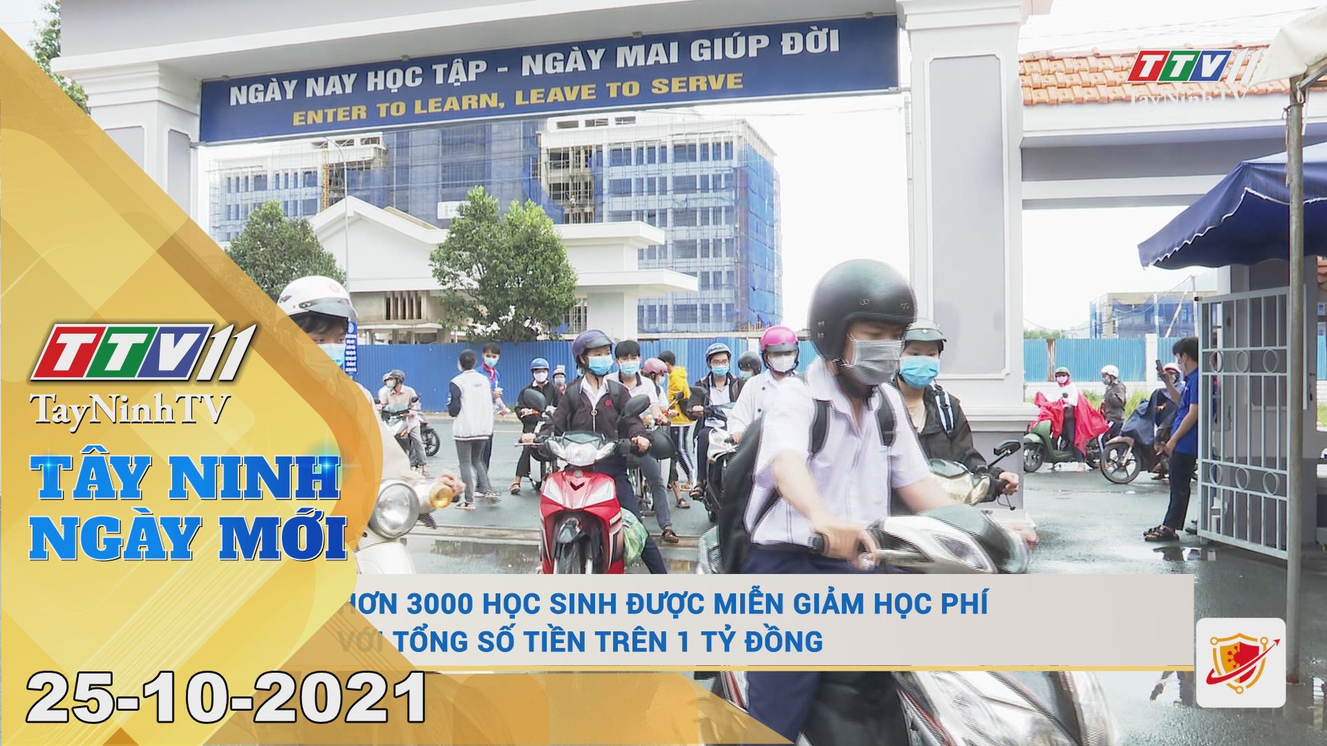 TÂY NINH NGÀY MỚI 25/10/2021 | Tin tức hôm nay | TayNinhTV